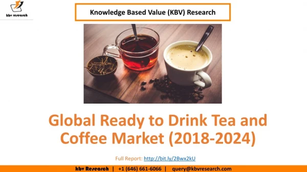 Global Ready to Drink Tea and Coffee Market- KBV Research