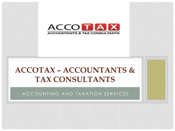 Affordable London Accountants By Accotax