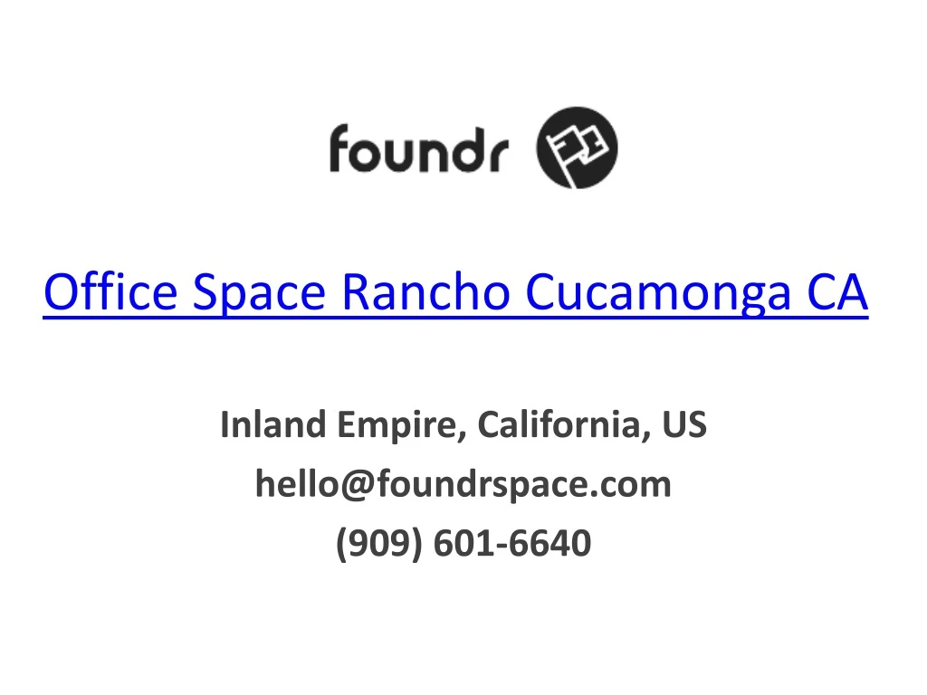 office space rancho cucamonga ca