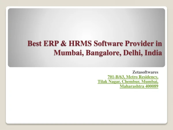 ERP Software in Mumbai, Kerala, Kochi | HRMS Software in Kochi, Mumbai, Kerala, | Best HRMS & ERP Software Provider in B