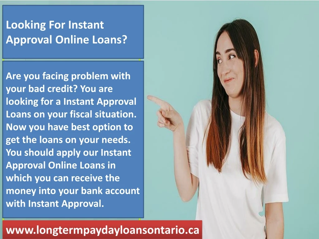 looking for instant approval online loans