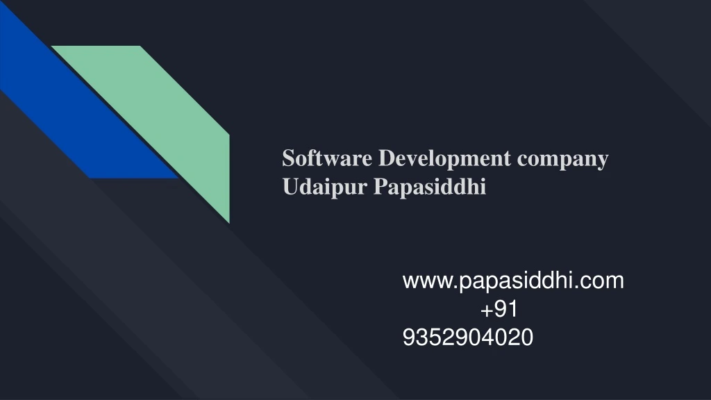 software development company udaipur papasiddhi