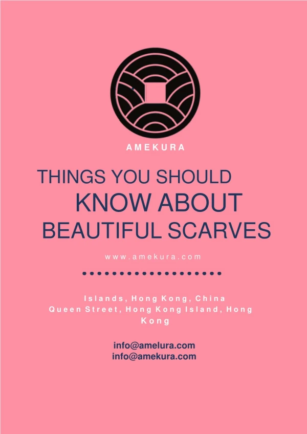Things You Should Know About Beautiful Scarves