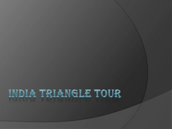 India Triangle Tour