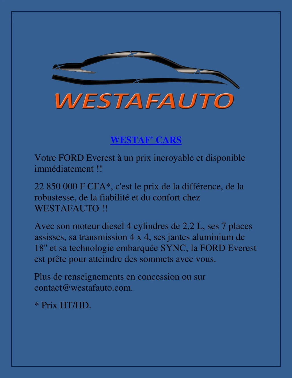 westaf cars