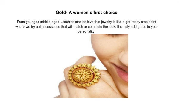 Online Gold Jewellery Shopping Store