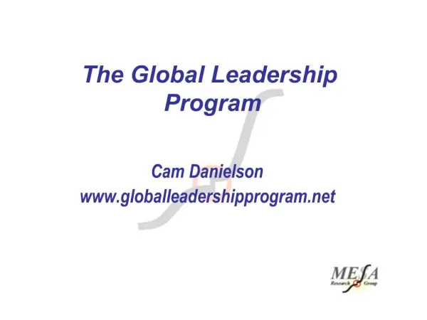 The Global Leadership Program