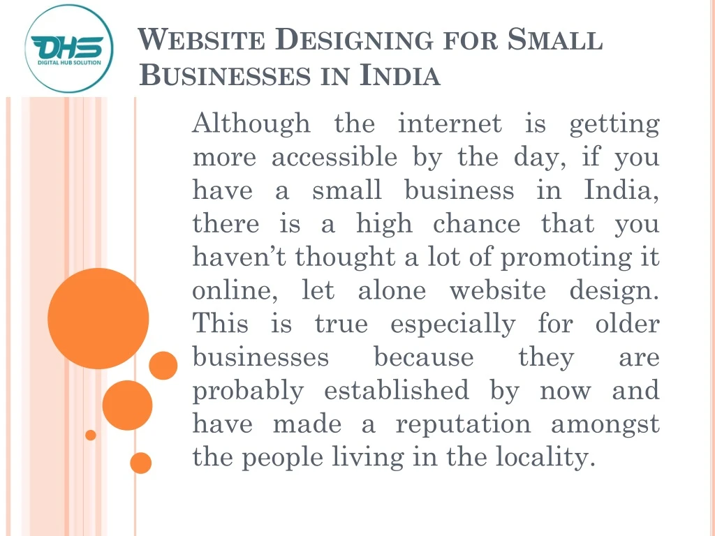 website designing for small businesses in india