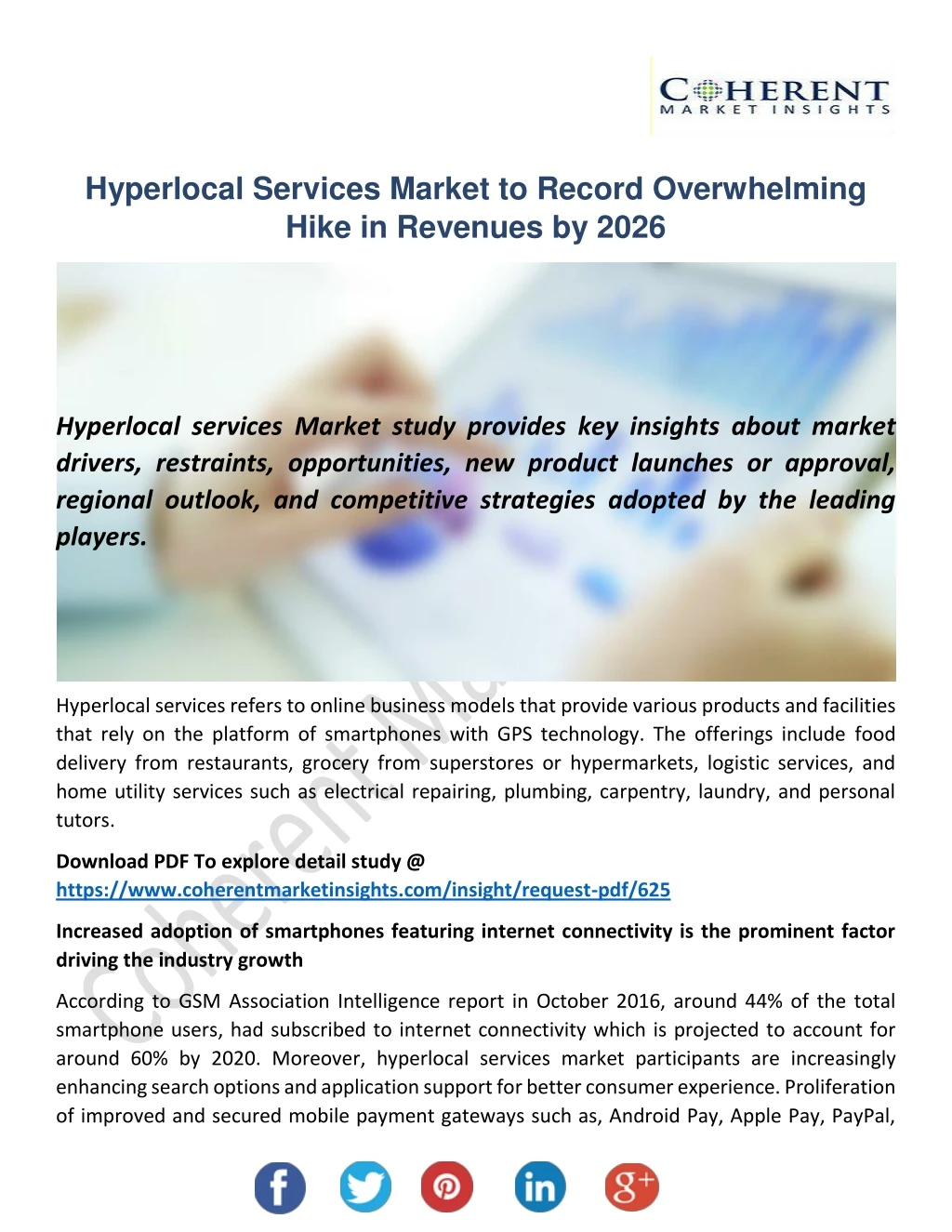 hyperlocal services market to record overwhelming