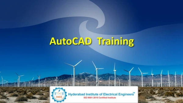 AutoCad Training, AutoCad Training Institute In Hyderabad - HIEE