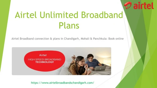 Airtel Broadband connection & plans in Chandigarh