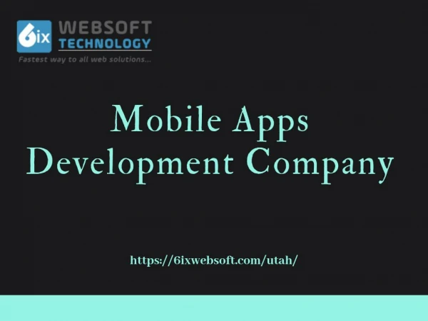 Mobile Apps Development Company Utah