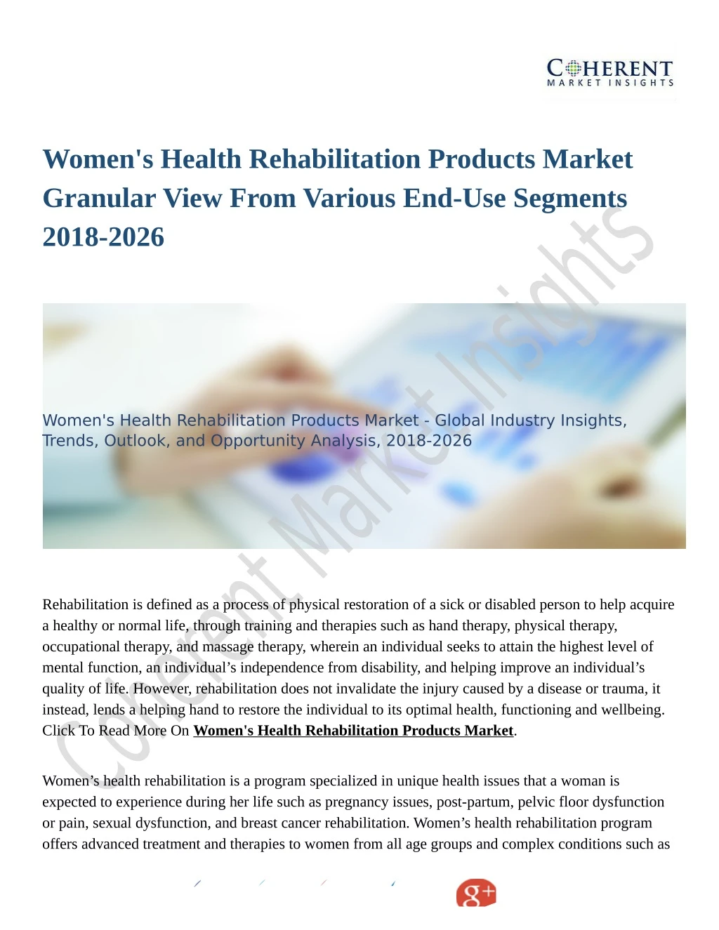 women s health rehabilitation products market