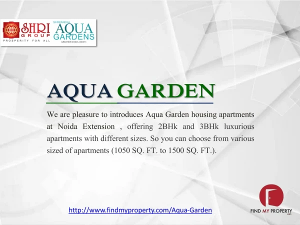 Shri Radha Aqua Garden Residential Project Greater Noida (West) 9560090046