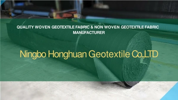 Availability of Geotextile Reinforcement Fabric
