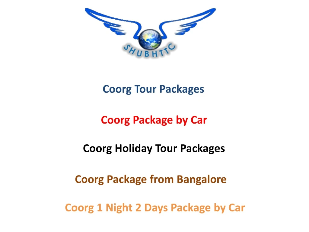 coorg tour packages