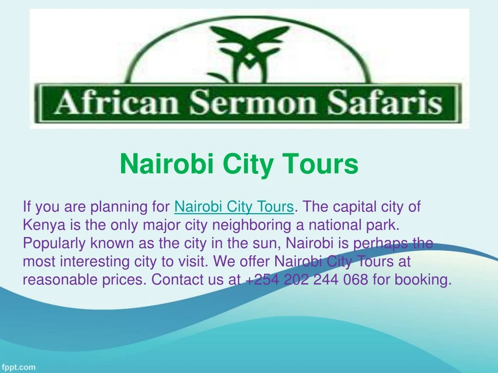 nairobi city tours