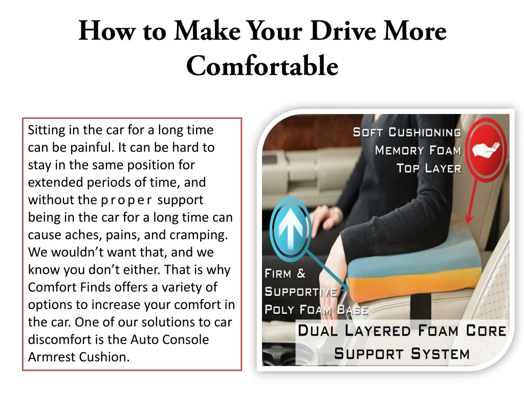 how to make your drive more comfortable