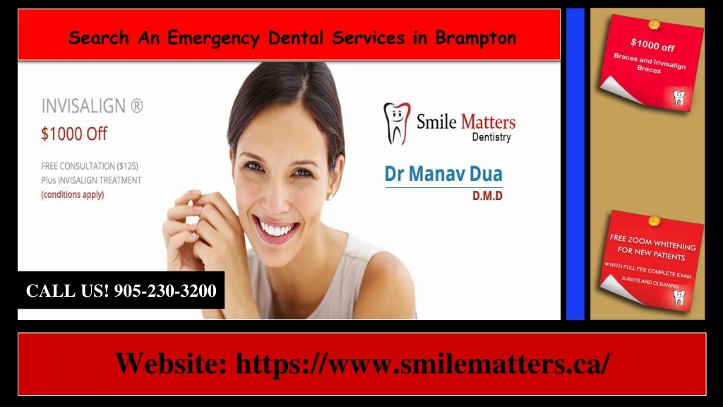 search an emergency dental services in brampton