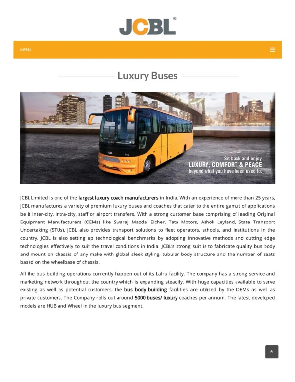 Luxury Bus Manufacturers in India