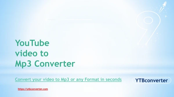 Free video to Mp3 converter