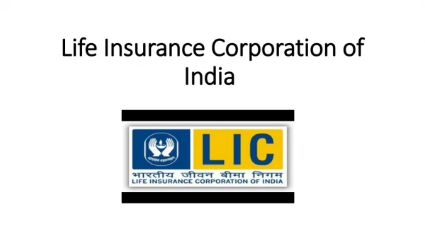Life Insurance Corporation of India 