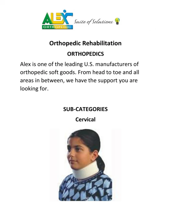 Orthopedic Rehabilitation - Alexorthopedic