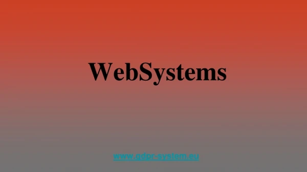 Wordpress GDPR Plugin - WebSystems - WSD