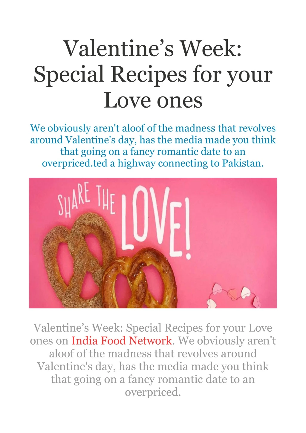 valentine s week special recipes for your love