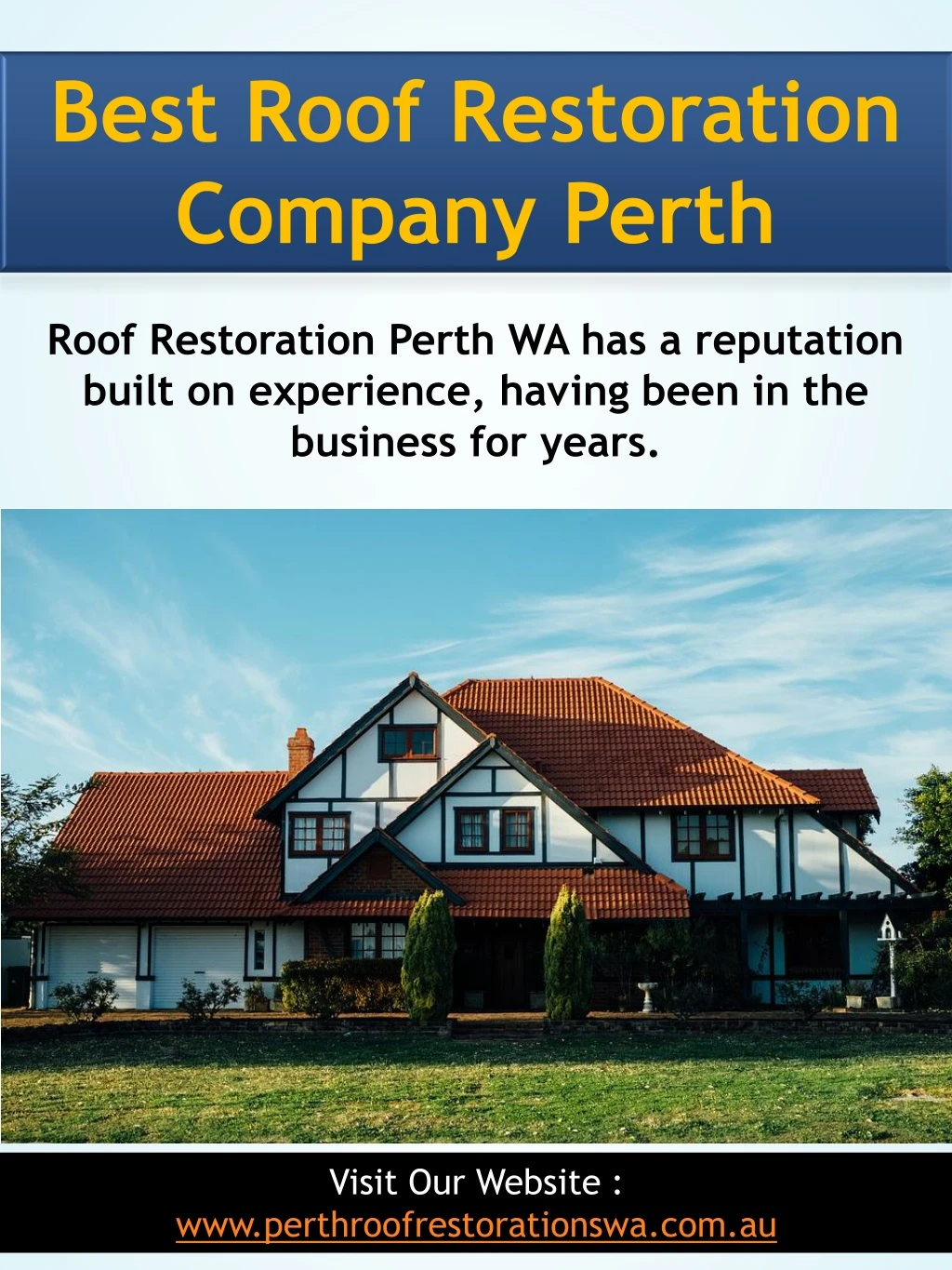 best roof restoration company perth