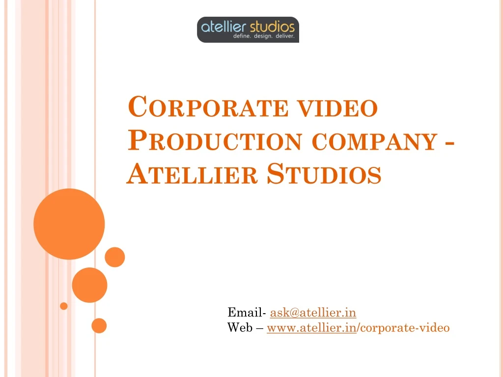 corporate video production company atellier studios