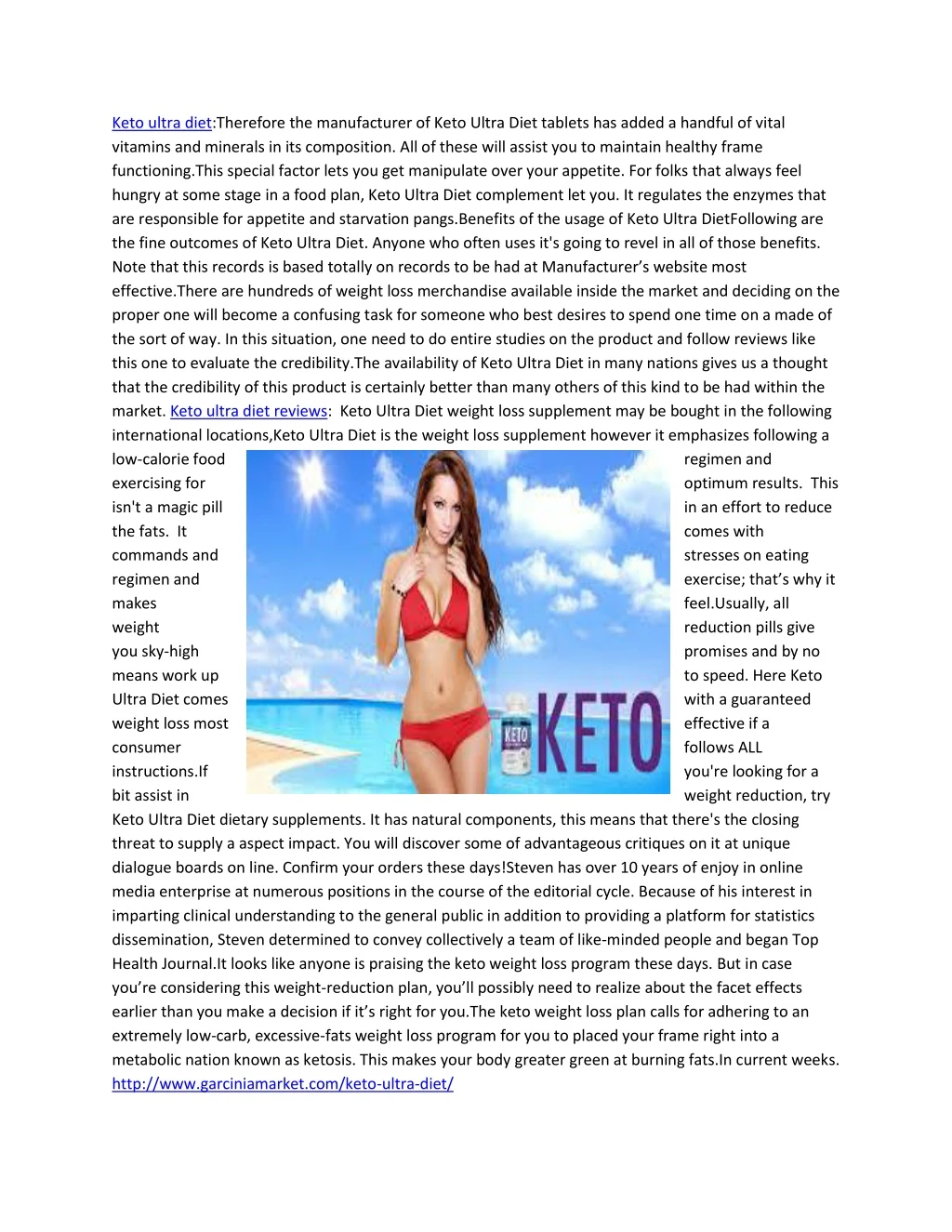keto ultra diet therefore the manufacturer