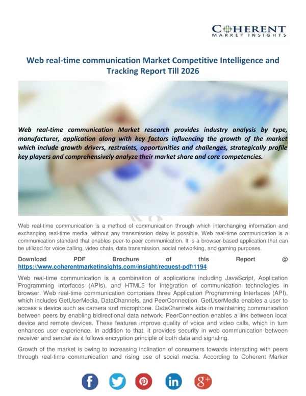 Web Real-Time Communication Market