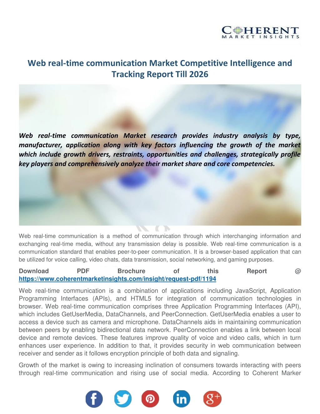 web real time communication market competitive