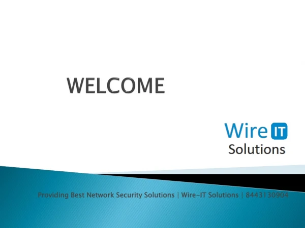 Providing Best Network Security Solutions | Wire-IT Solutions | 8443130904