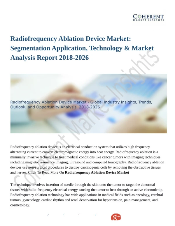 Radiofrequency Ablation Device Market Estimated to Record Highest CAGR by 2026