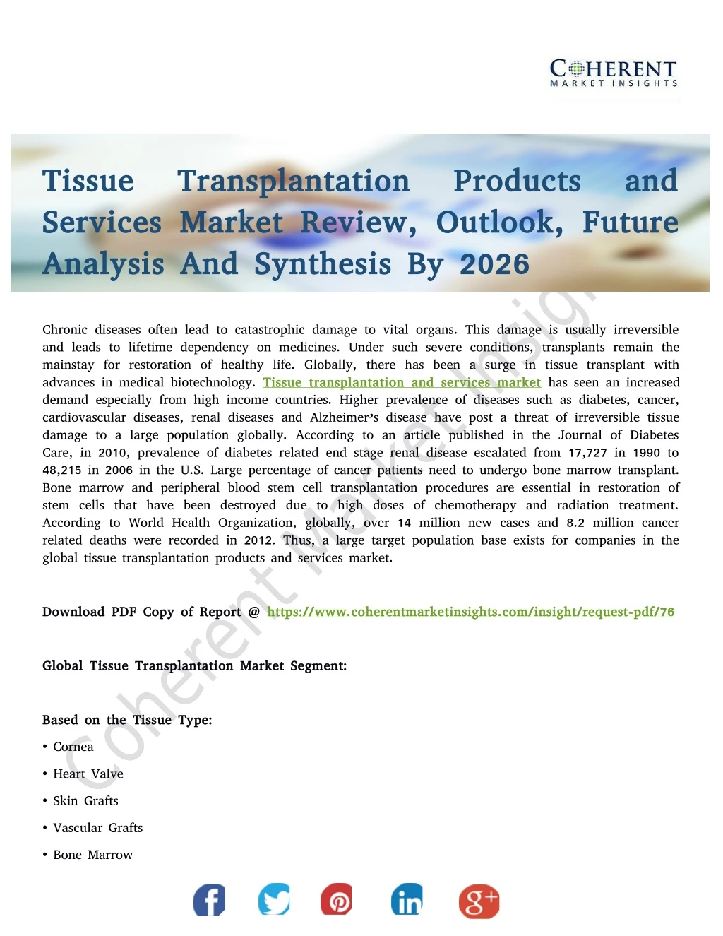 tissue transplantation products and tissue