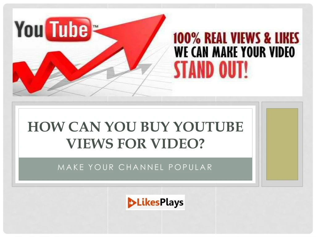 how can you buy youtube views for video
