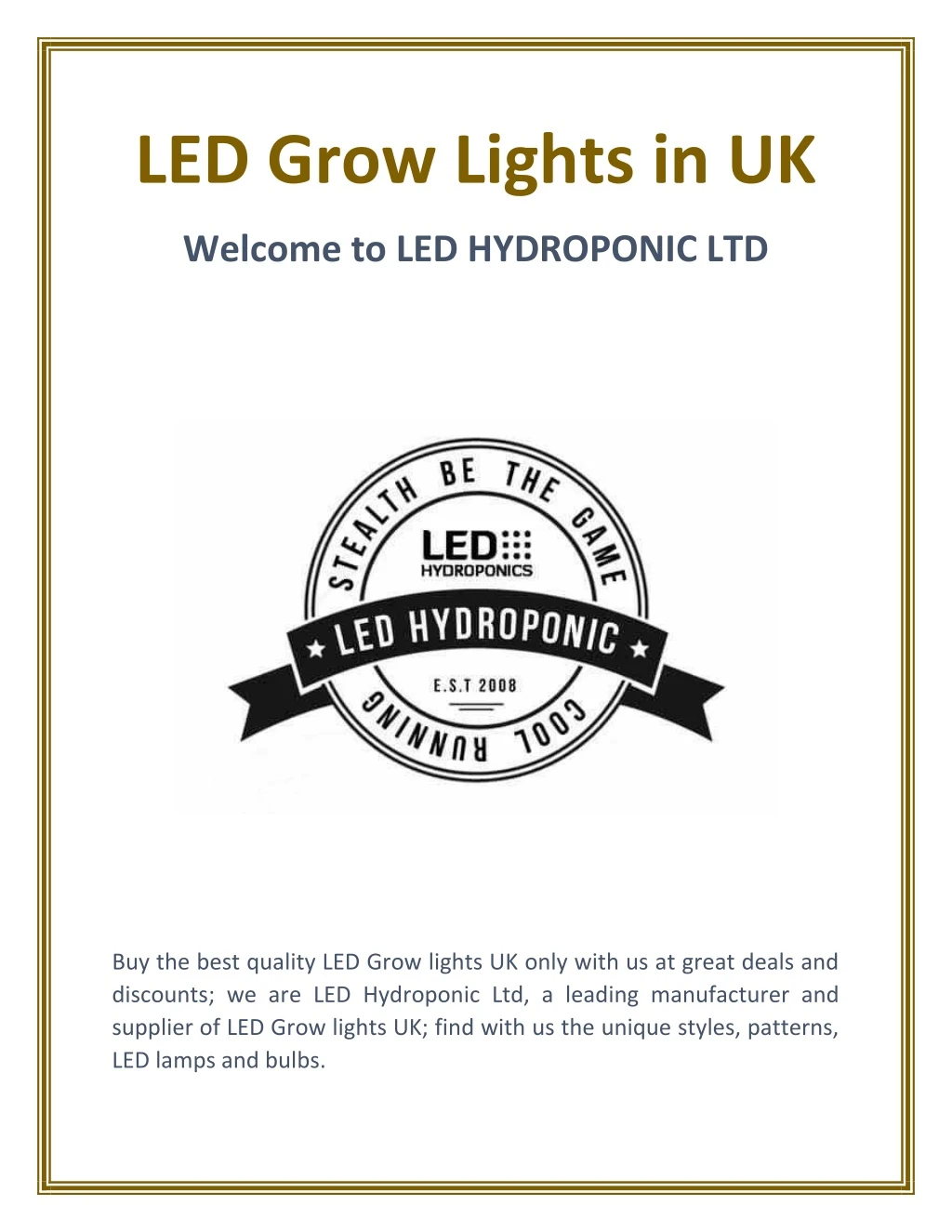 led grow lights in uk