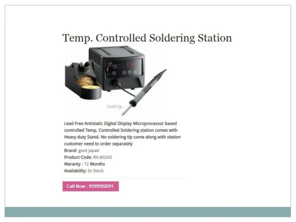 Get Soldering Station Online - AdvanceTech.co.in