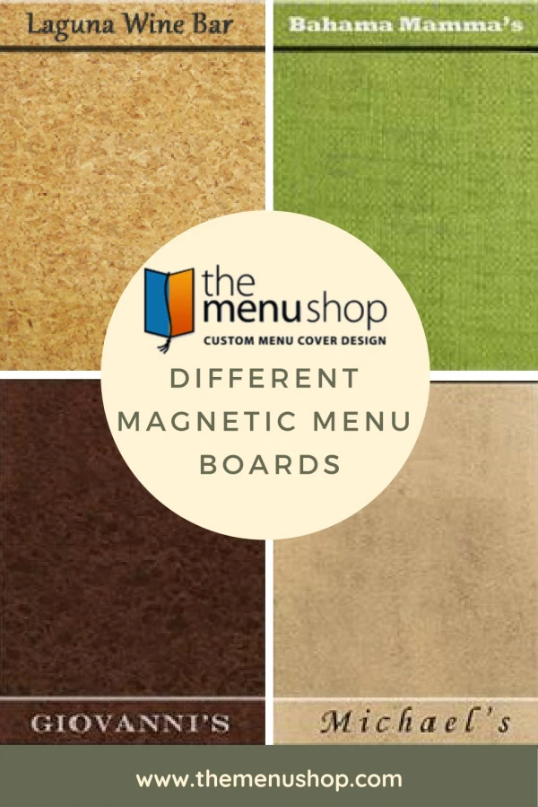 Different magnetic menu boards