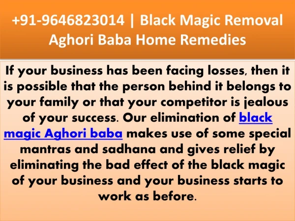 91-9646823014 | Black magic aghori baba ji