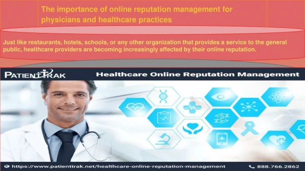 What Is Physician Online Reputation Management