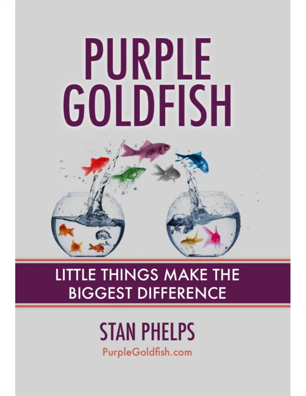 Purple Goldfish - Little Things Make The Biggest Difference Minibuk