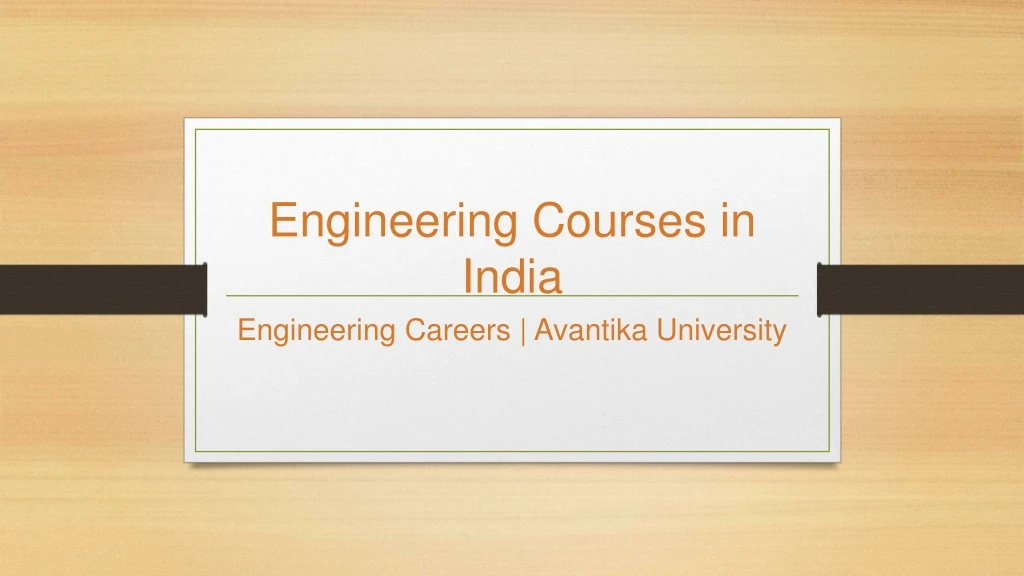 engineering courses in india