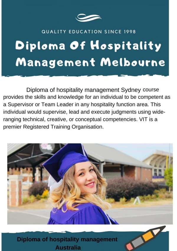 diploma of hospitality management melbourne