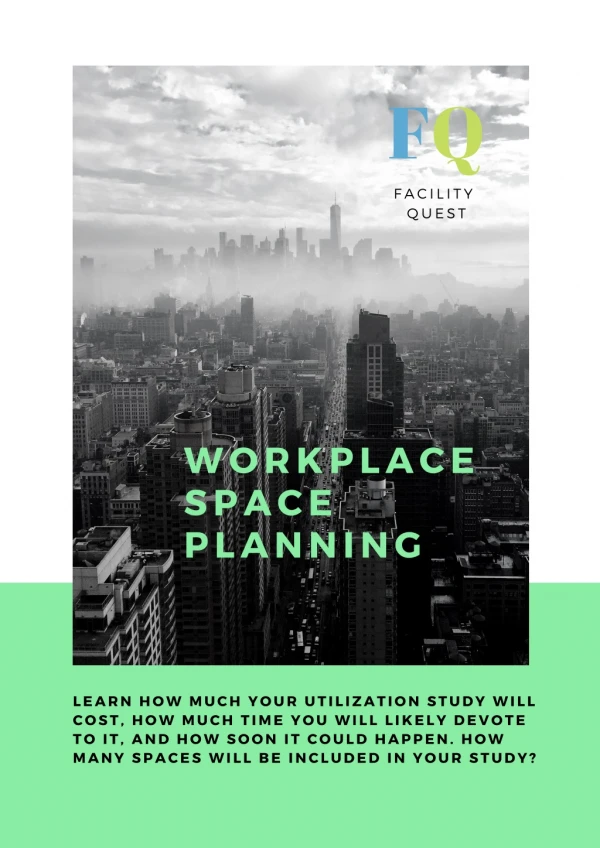 Workplace space planning with Facility quest