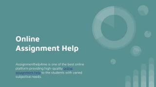 Online Assignment help - slide 1