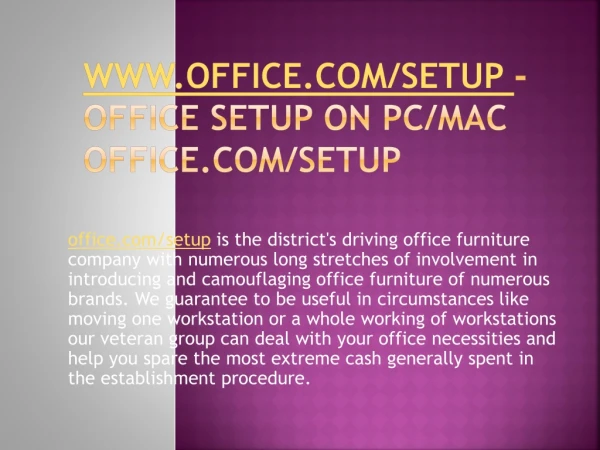 www office com setup office setup on pc mac office com setup
