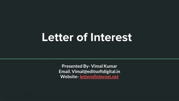Letter OF Interest Download